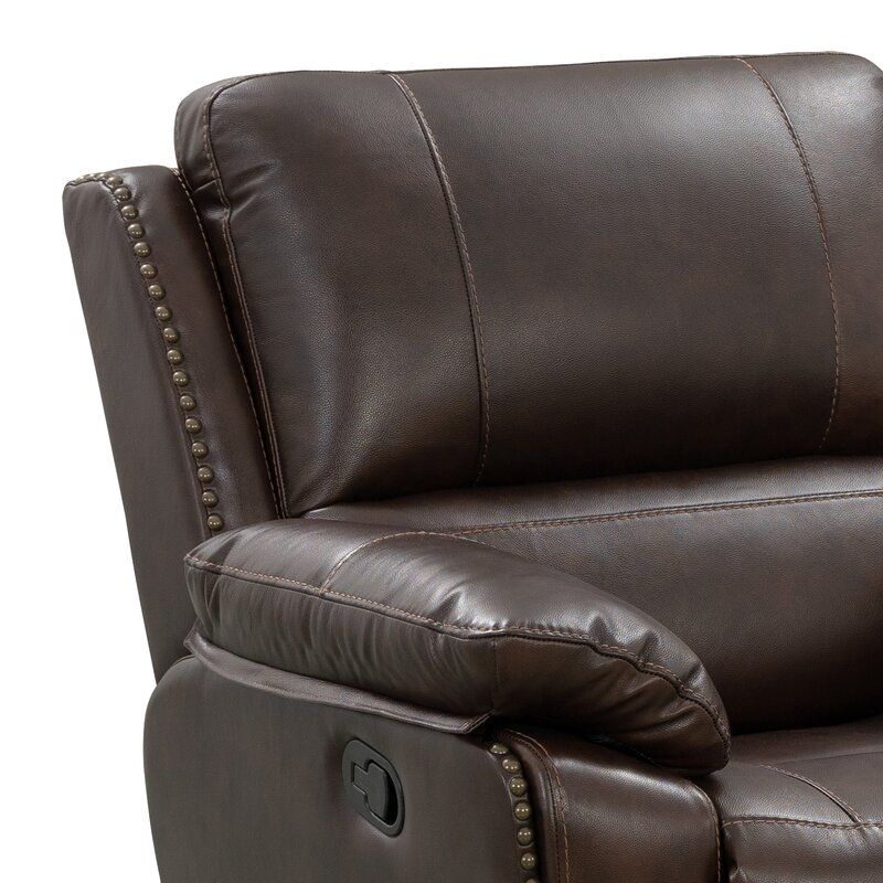Igipa Genuine Leather Manual Standard Recliner thumbnail 5