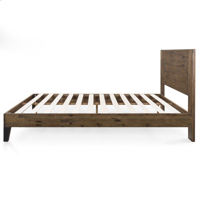 Kira Solid Wood Low Profile Platform Bed-Queen thumbnail 4