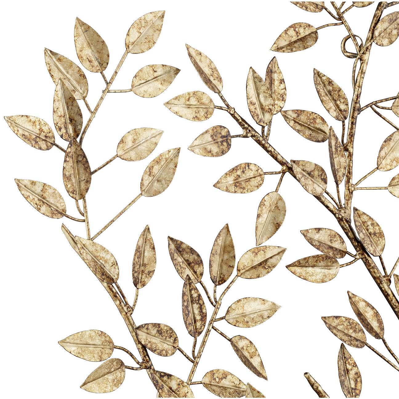 Dolma Gold Leaves Iron Wall Art thumbnail 4