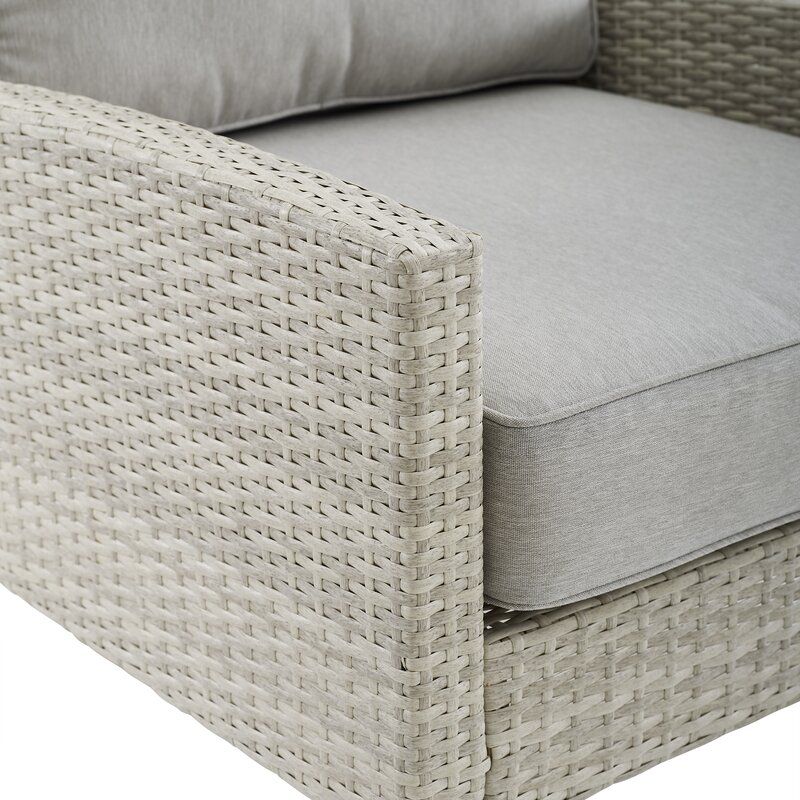 Caler Outdoor Patio Chair with Cushions Set of 2 thumbnail 3