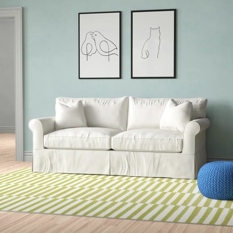 Amari Slipcovered Rolled Arm Sofa thumbnail 2