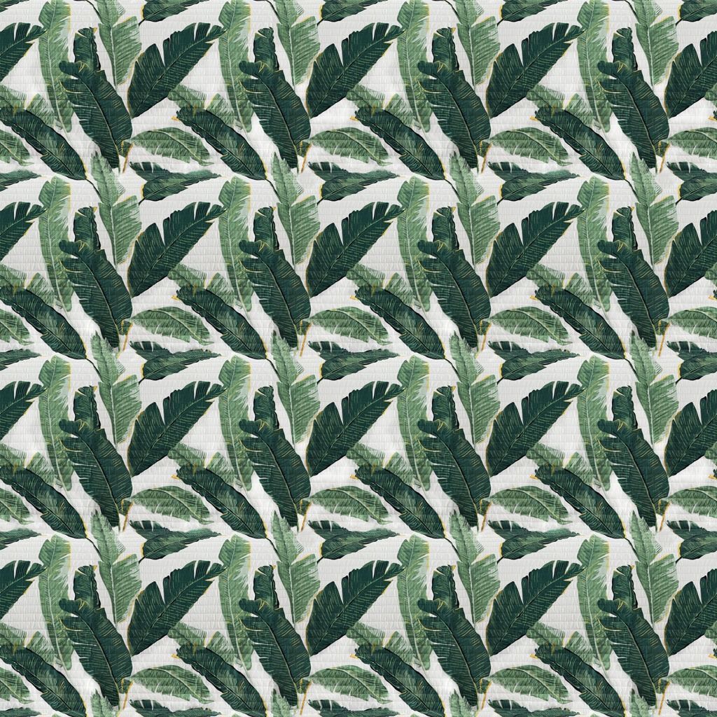 Borman Green Microfiber Tropical Quilt Set-King thumbnail 5