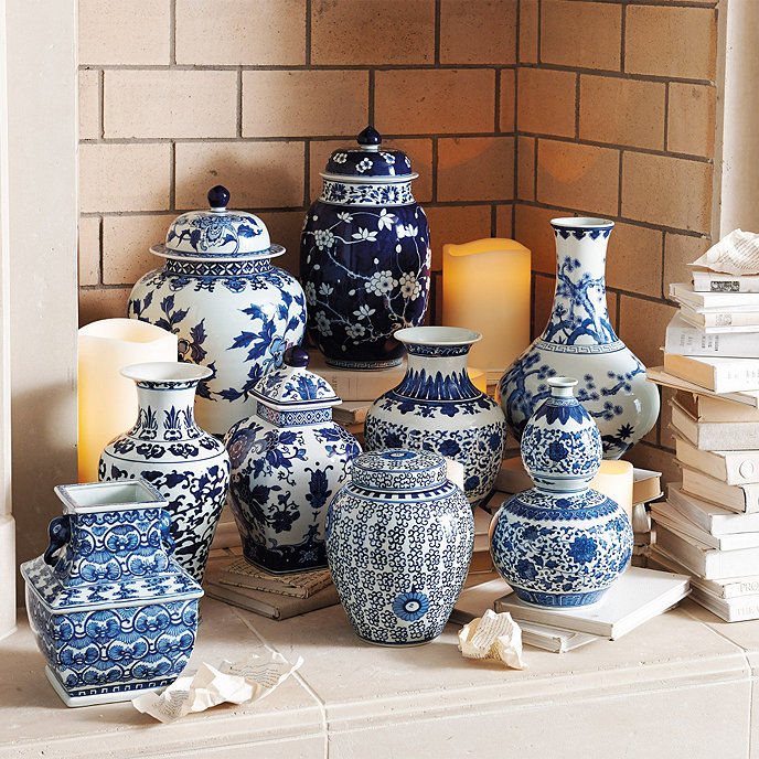 Blue and White Chinoiserie Collection Banded Ginger Jar  thumbnail 3
