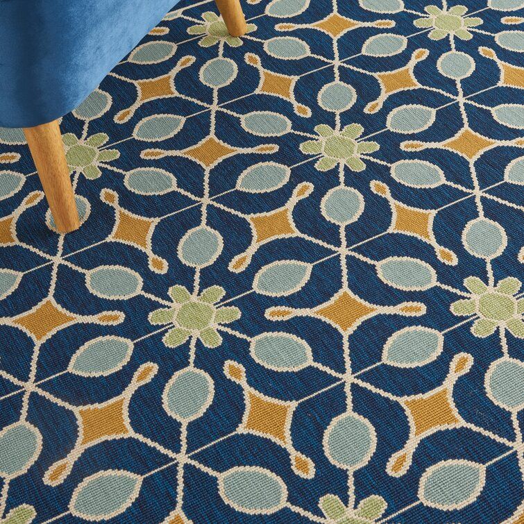 Monterey Geometric Indoor Outdoor Area Rug-7'10"x7'10" thumbnail 5