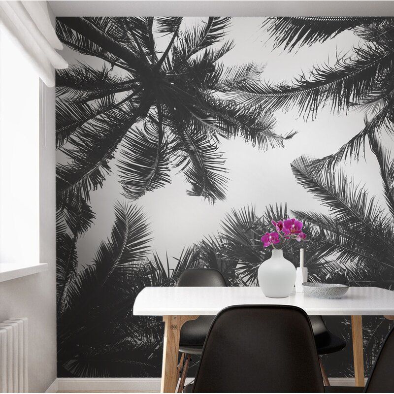 Craney Palm Tree Floral and Botanical Wall Mural Set of 5 thumbnail 2
