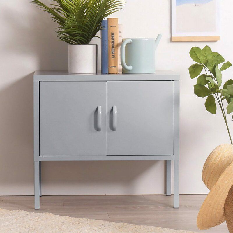 Burley Tall Steel 2-Door Accent Cabinet thumbnail 2