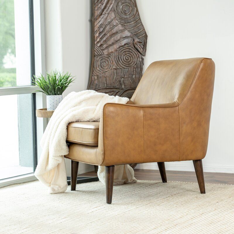 Erikson Genuine Leather Full Grain Leather Armchair thumbnail 2