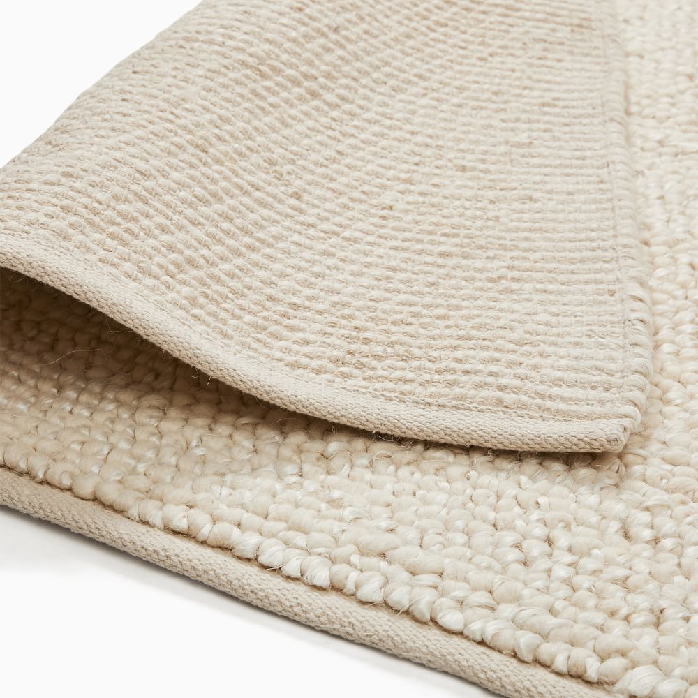 Mini Pebble Wool Jute Rug-6'x9' thumbnail 4