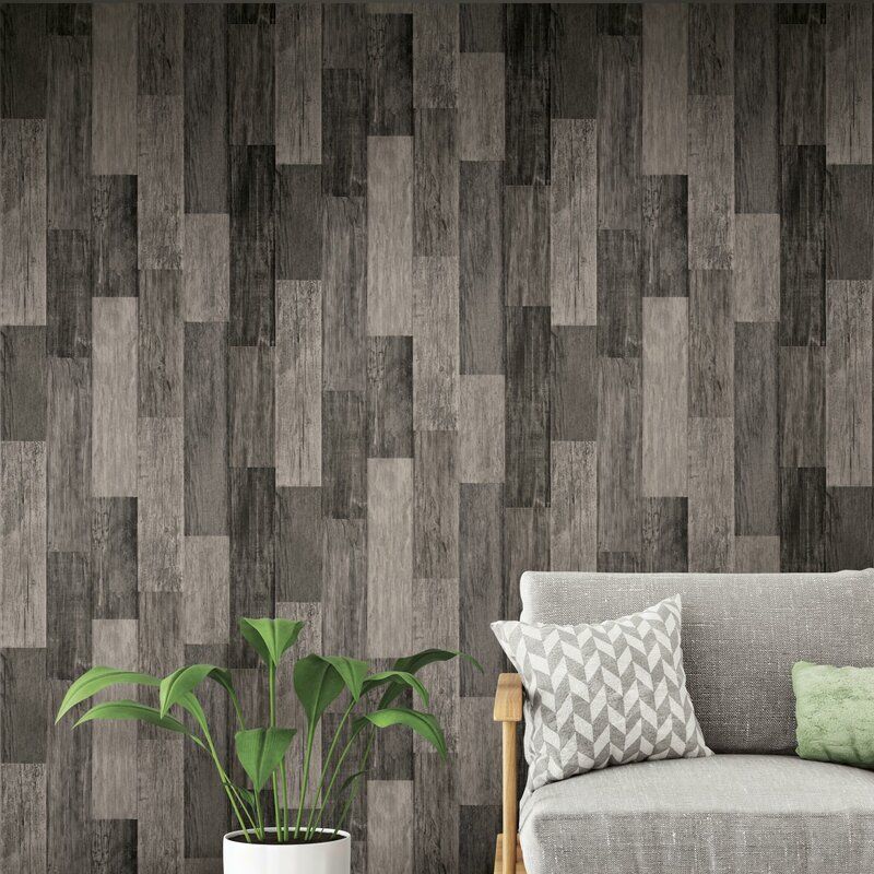 Stradford Weathered Wood Peel And Stick Wallpaper Roll thumbnail 2
