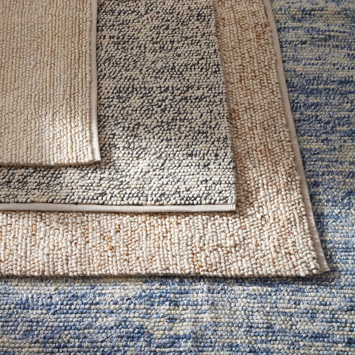 Mini Pebble Wool Jute Rug 2'x3' thumbnail 4