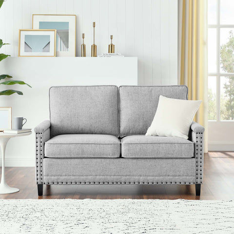 Shonta Upholstered Fabric Loveseat thumbnail 2