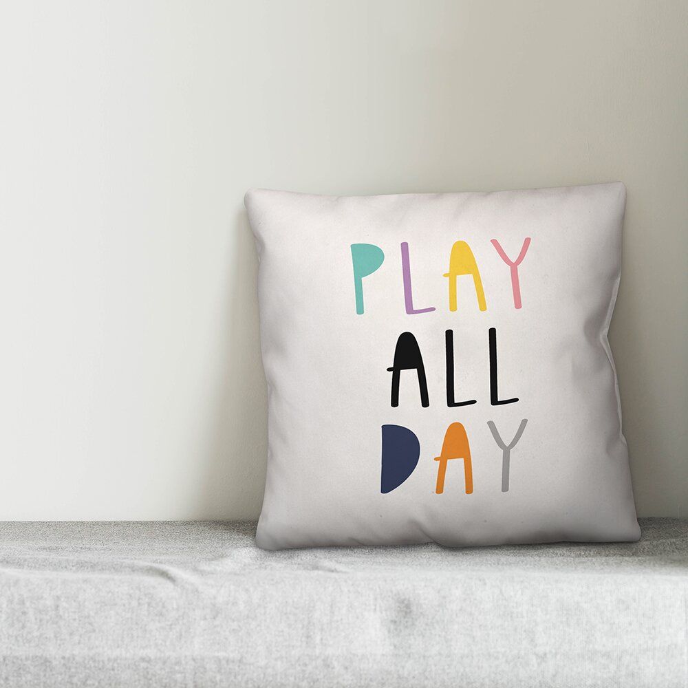 Ridder Play All Day Throw Pillow With Insert-16"x16" thumbnail 2