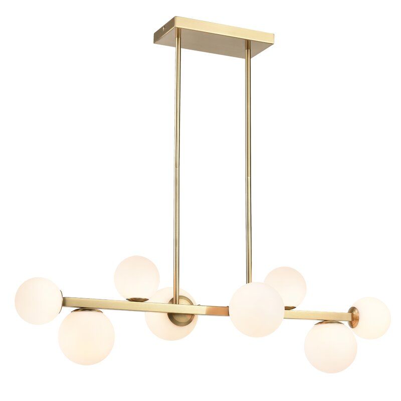 Abernathy 8-Light Kitchen Island Linear Pendant thumbnail 2