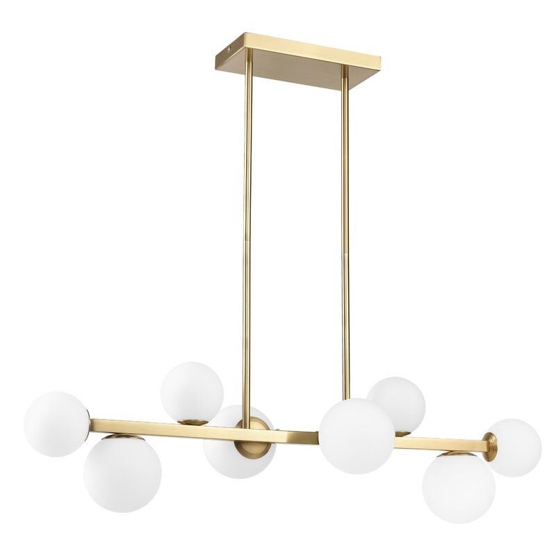 Abernathy 8-Light Kitchen Island Linear Pendant thumbnail 4