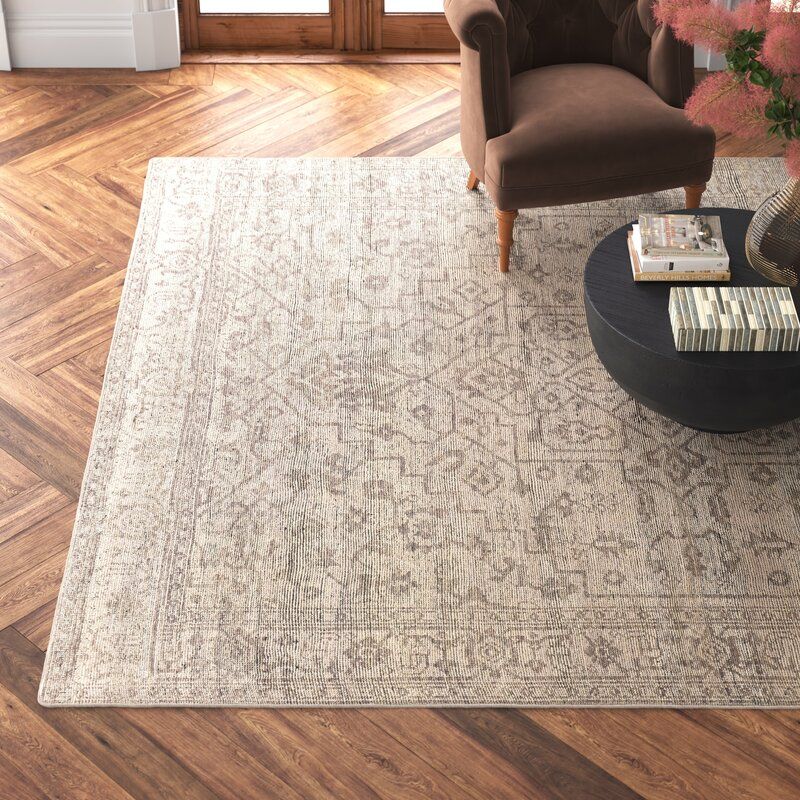 Robby Oriental Hand Knotted Wool Gray Brown Area Rug-9'x12' thumbnail 2