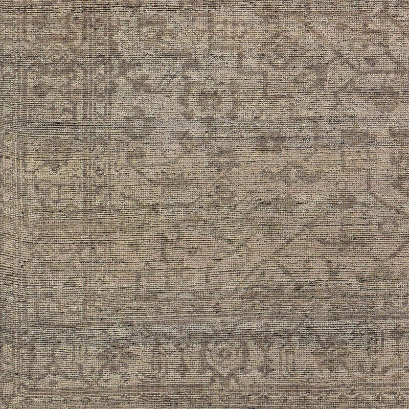Robby Oriental Hand Knotted Wool Gray Brown Area Rug-9'x12' thumbnail 5