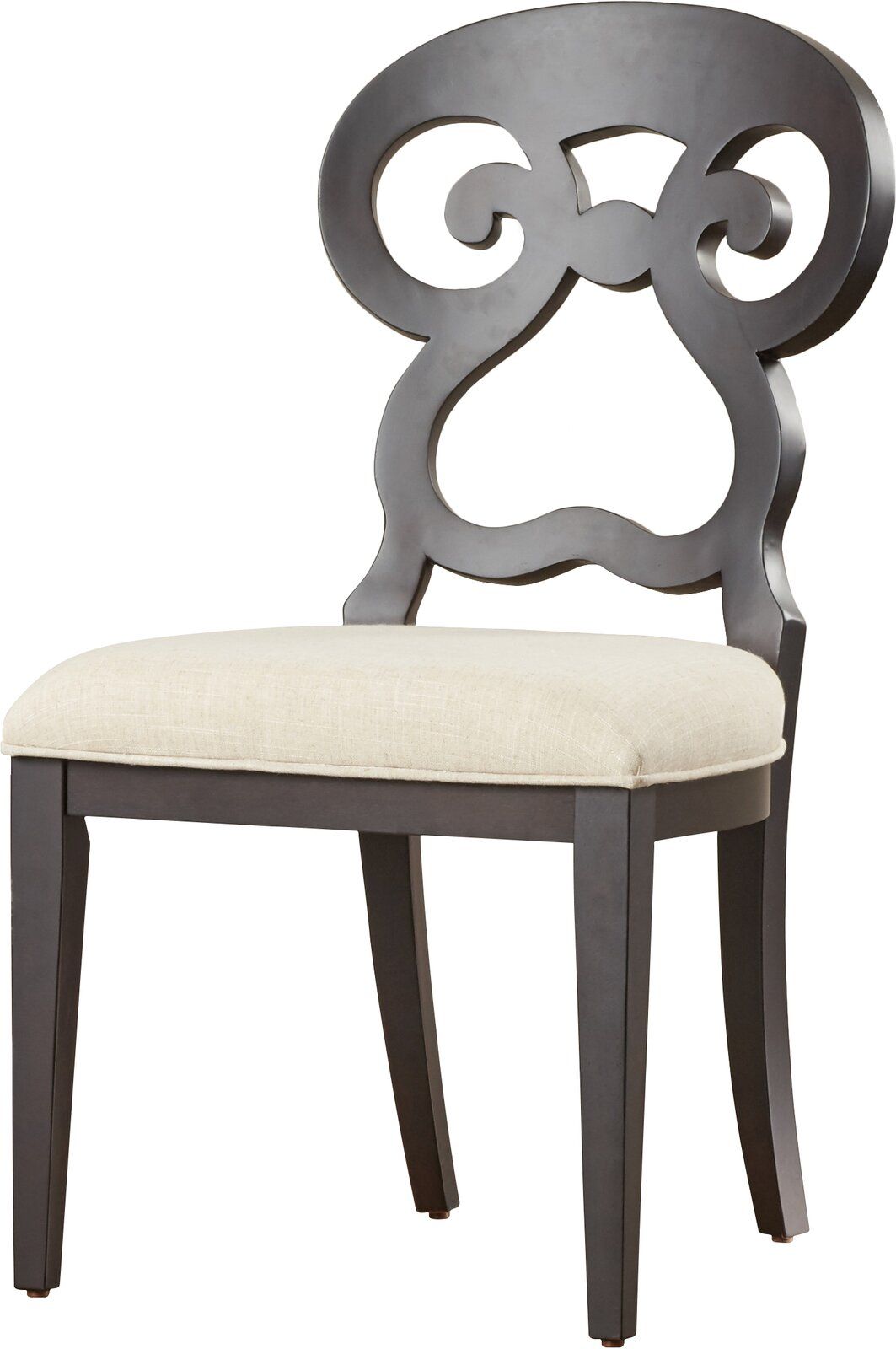 Revere Linen Queen Anne Back Parsons Chair Set of 2 thumbnail 6