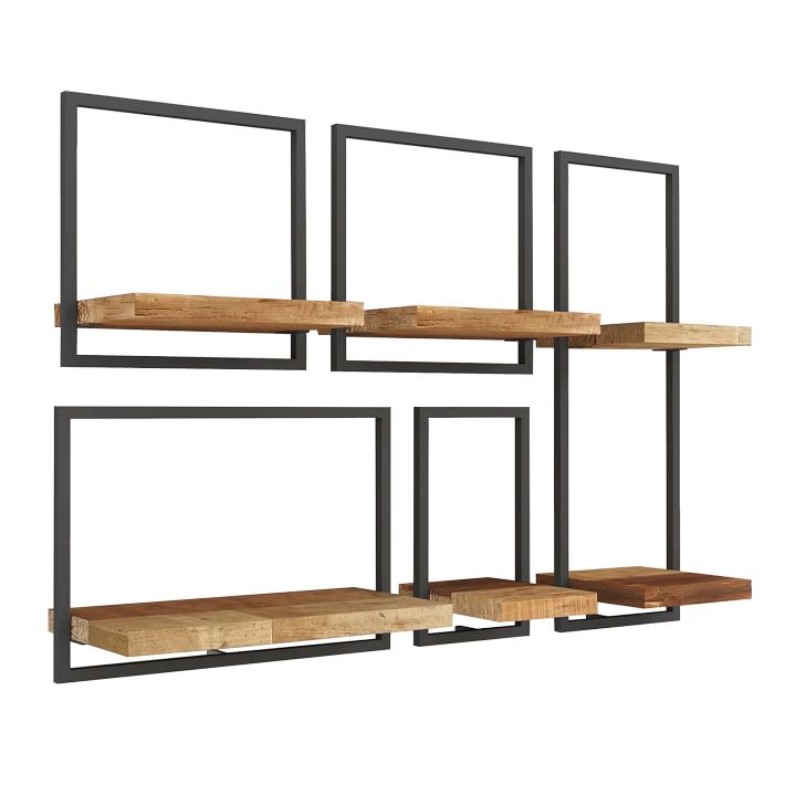 Wall Shelfmate Wood and Metal Wall Shelves Collection-Double thumbnail 3