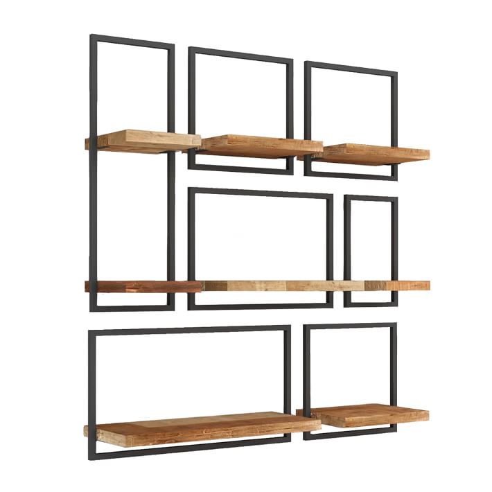 Wall Shelfmate Wood and Metal Wall Shelves Collection-Double thumbnail 4