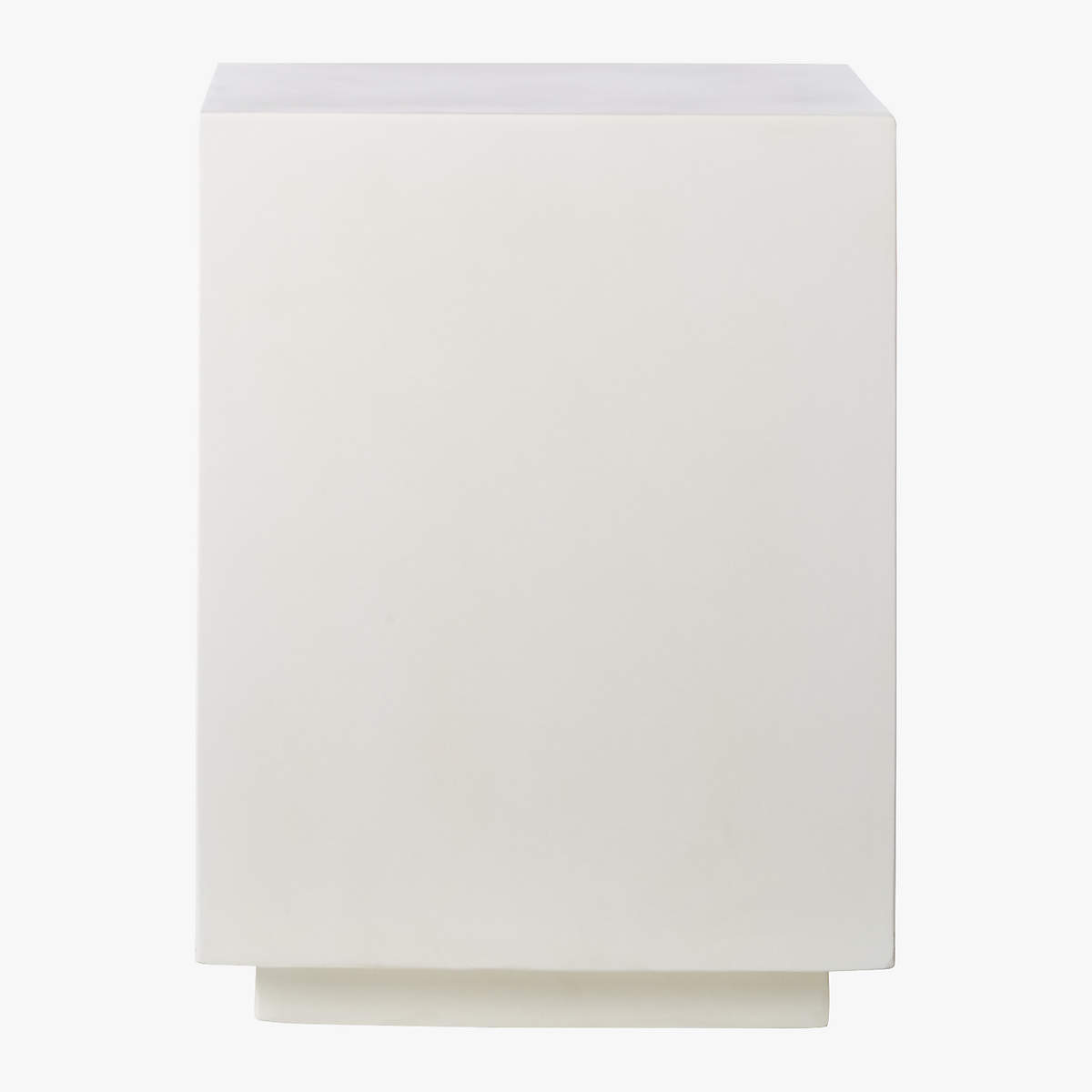 Matter Ivory Cement Square Side Table thumbnail 3
