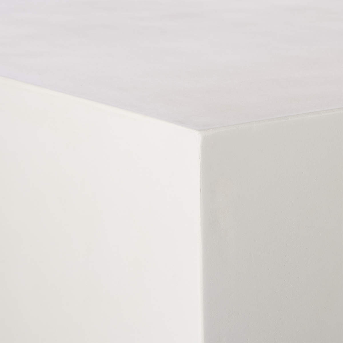 Matter Ivory Cement Square Side Table thumbnail 4