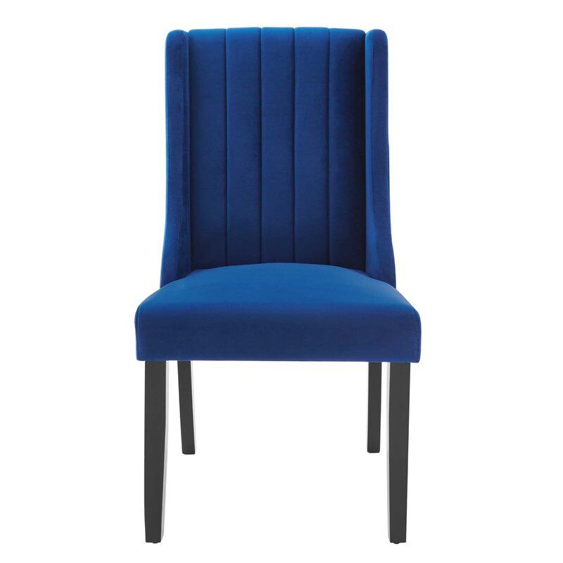 Cerys Tufted Wingback Side Chair Set of 2 thumbnail 3