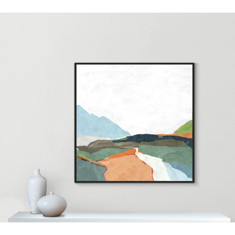 April Morning Floater Frame Painting on Canvas With Frame-46.5"x46.5" thumbnail 2