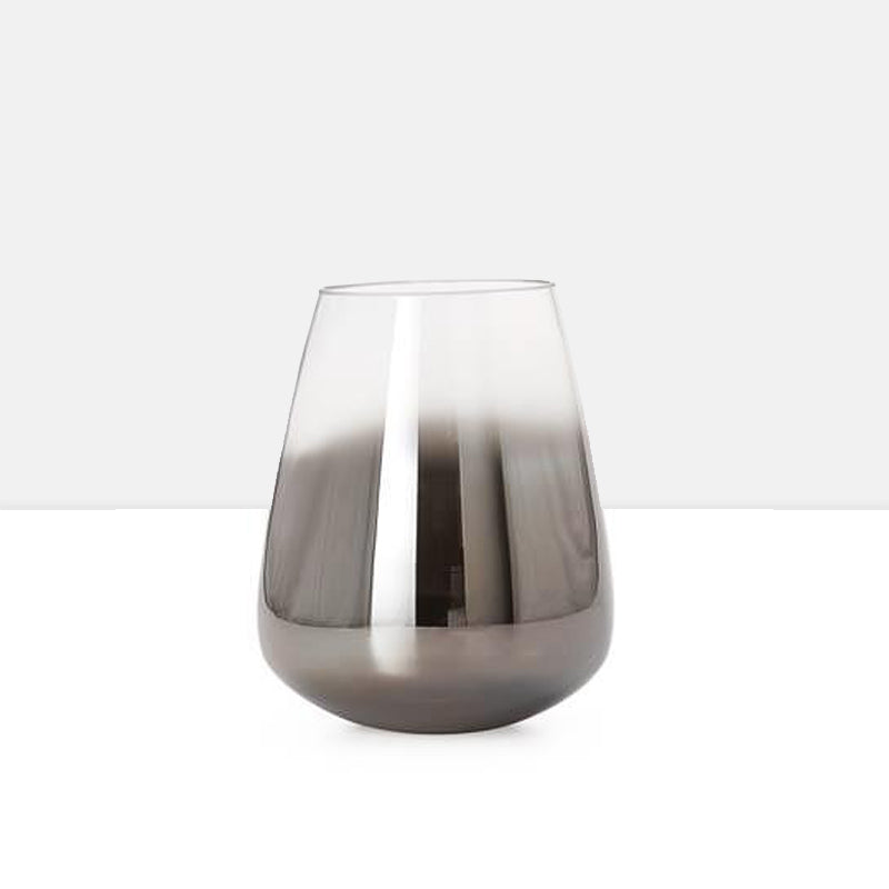 Smoke Mirror Cone Vase Candle Holder in Short thumbnail 2