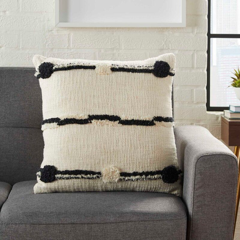 Francisco Cotton Throw Pillow Cover With Insert-18"x18" thumbnail 2