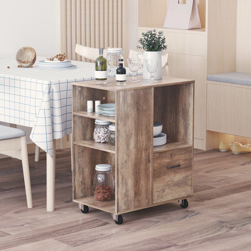Serica 1 Drawer Storage Cabinet thumbnail 2