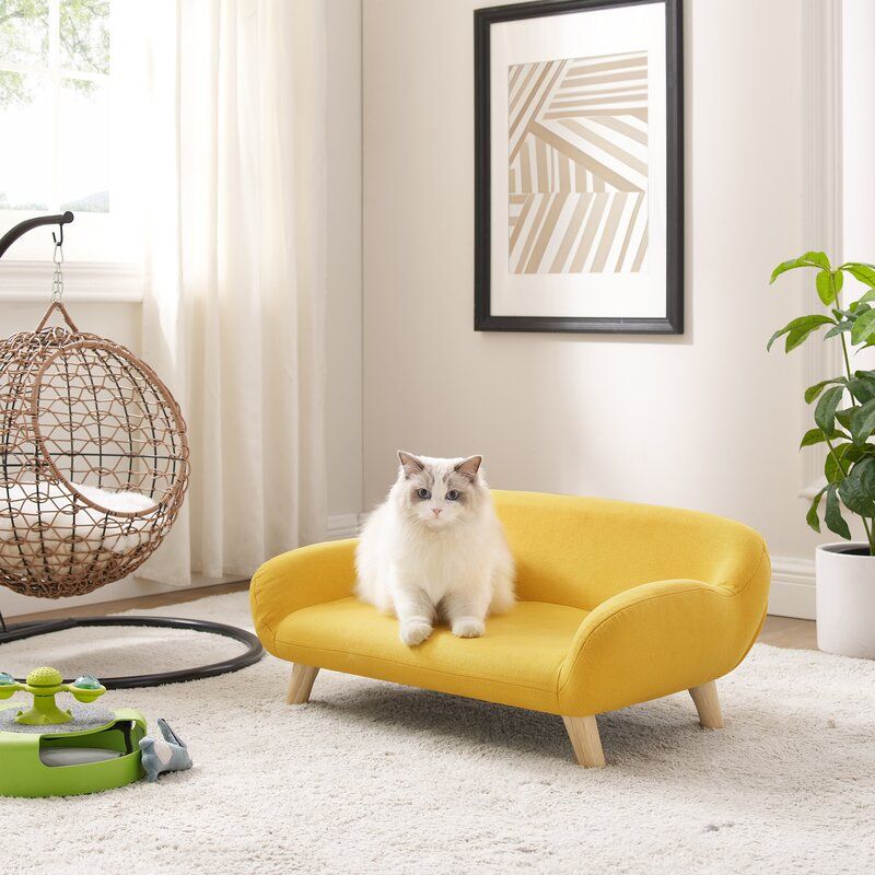 Sams Pets Akkeri Dog Couch Yellow thumbnail 2