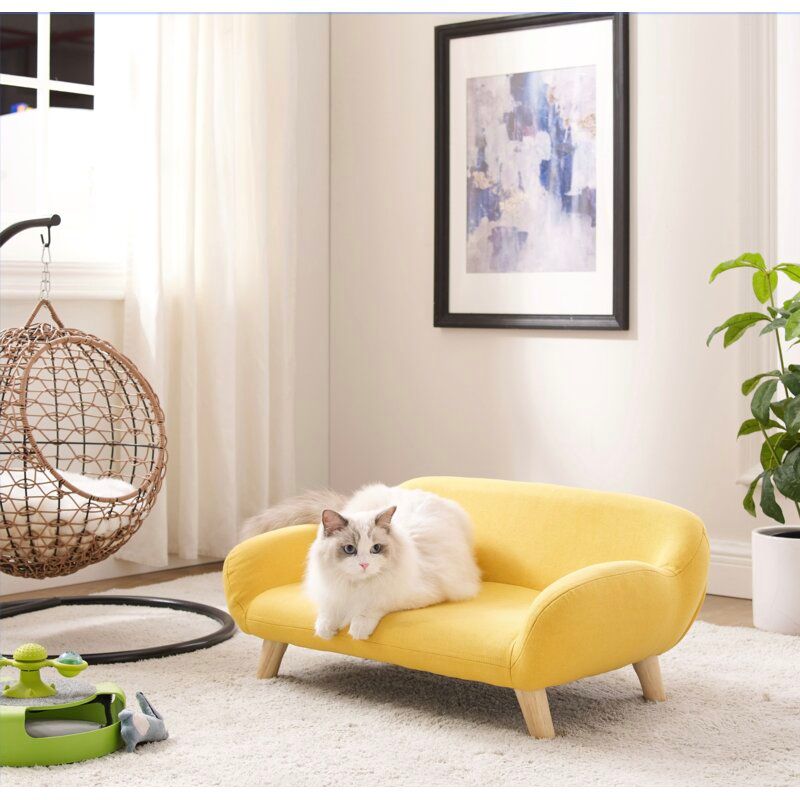 Sams Pets Akkeri Dog Couch Yellow thumbnail 8