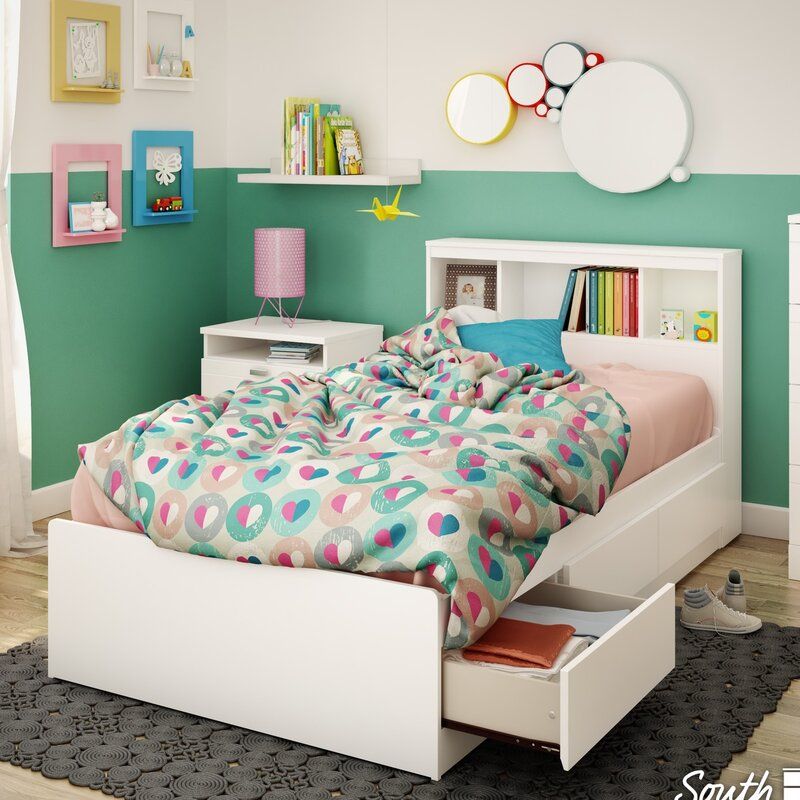 Reevo 3 Drawer Bed With Bookcase-Twin thumbnail 2