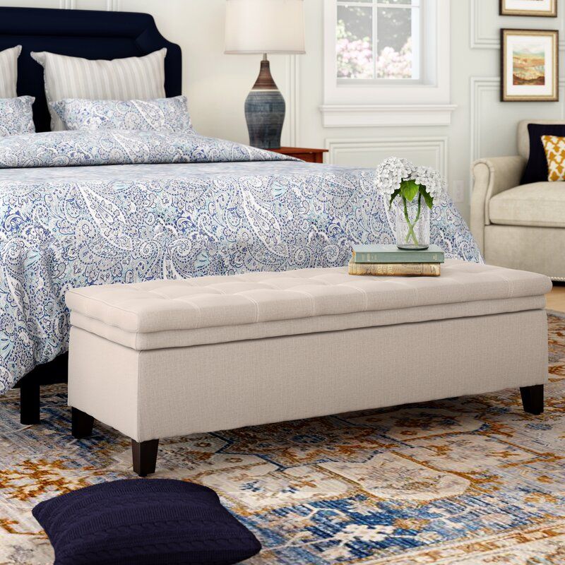 Tais Upholstered Flip Top Storage Bench thumbnail 7