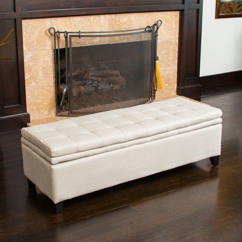 Tais Upholstered Flip Top Storage Bench thumbnail 8