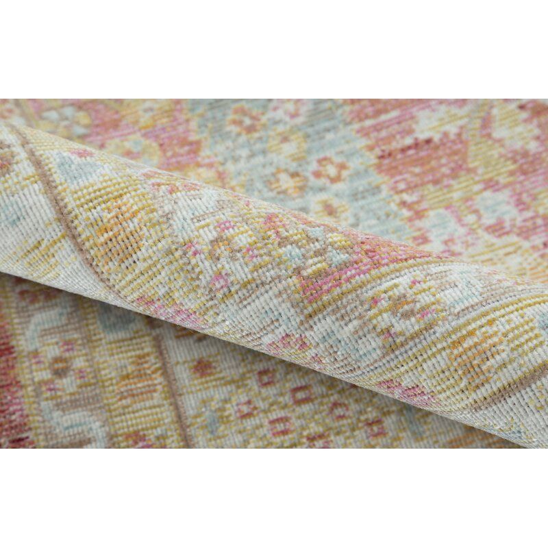 Richards Power Loom Area Rug In Pink Beige-9'3"x11'10" thumbnail 4