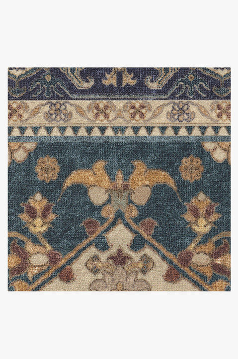 Vintage Heriz Cerulean Rug 8'x10' thumbnail 4