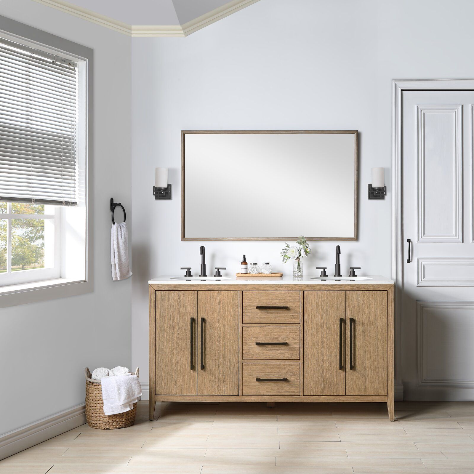 Alsup Double Bathroom Vanity Set thumbnail 2