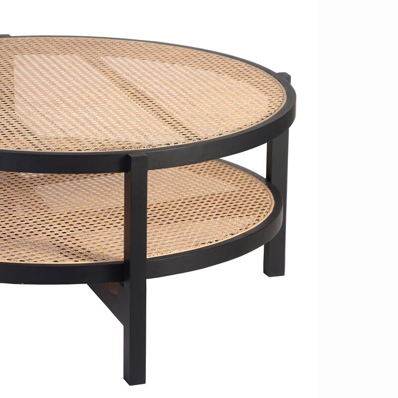 IzabellaI Solid Wood Coffee Table with Storage thumbnail 5