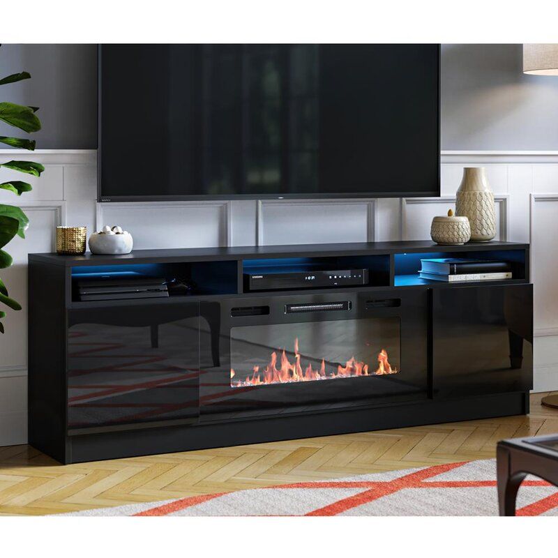 Anirudh TV Stand for TVs Fireplace Included thumbnail 2