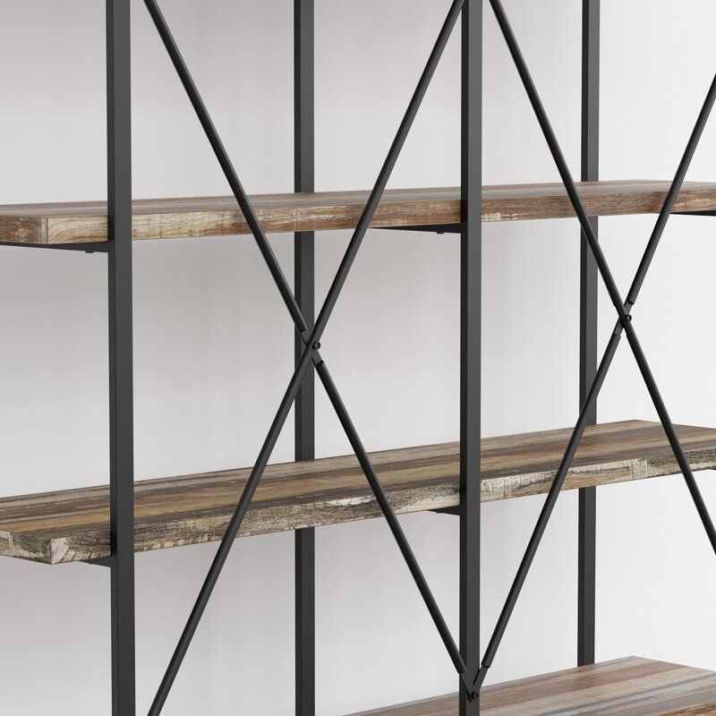 Taylah Steel Etagere Bookcase thumbnail 3