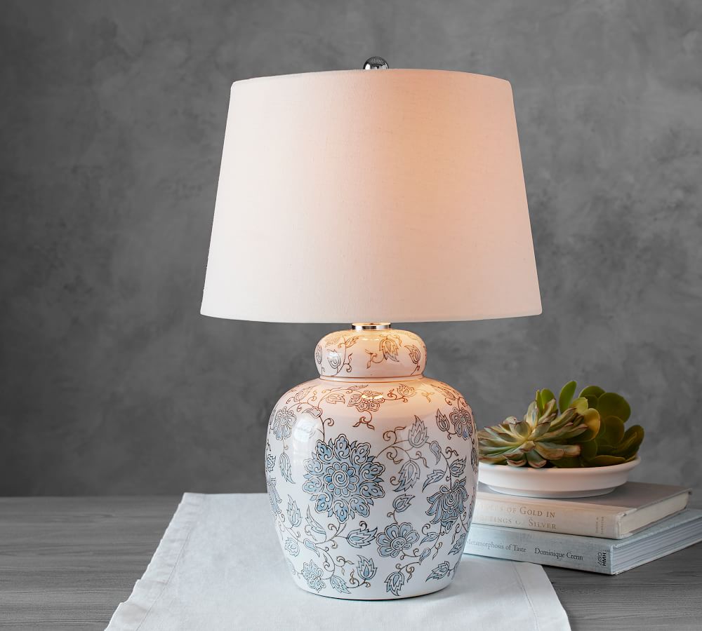 Langley Ceramic Bedside Lamp thumbnail 2