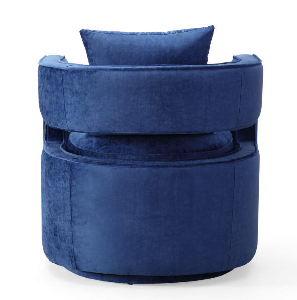 Hudson Navy Swivel Chair thumbnail 3