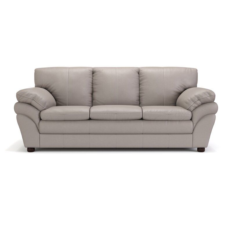 Genuine Leather Pillow Top Arm Sofa thumbnail 2