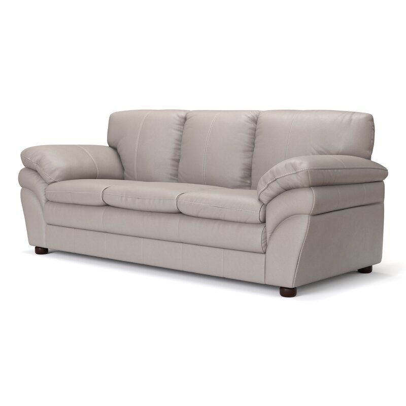 Genuine Leather Pillow Top Arm Sofa thumbnail 3