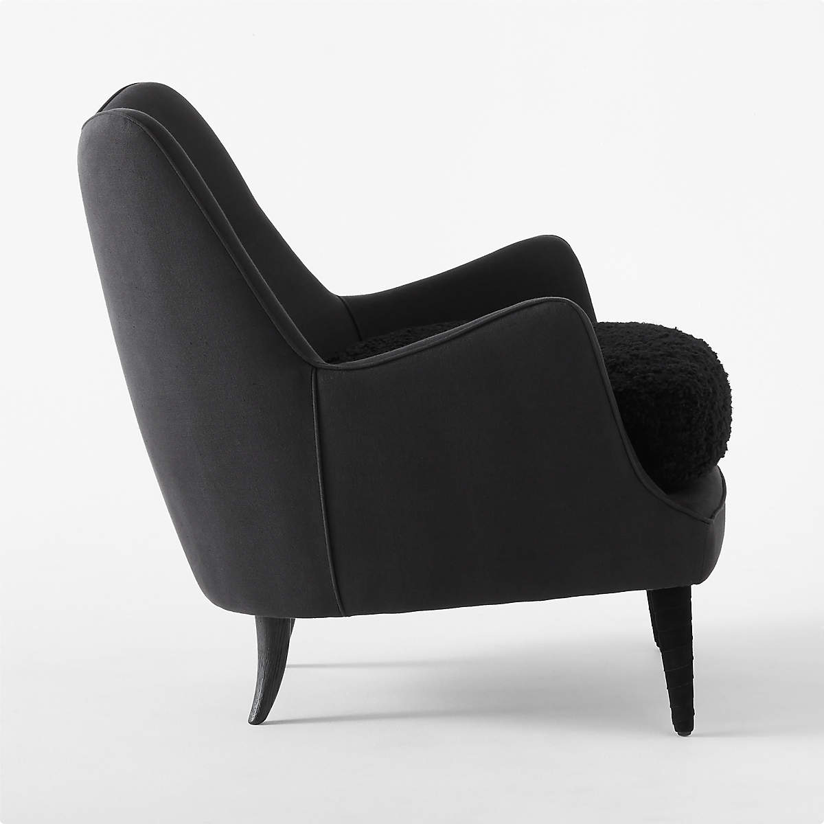 Jed Black Shearling Chair thumbnail 4