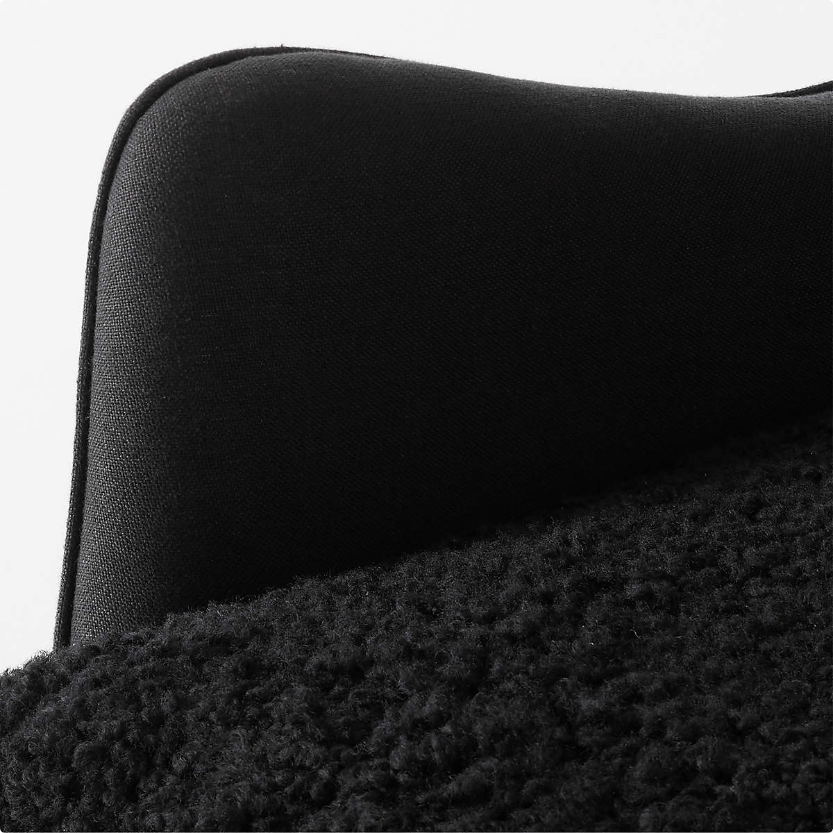 Jed Black Shearling Chair thumbnail 6