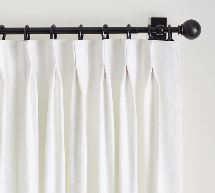 Emery Linen Pinch Pleat Curtain-108" thumbnail 2