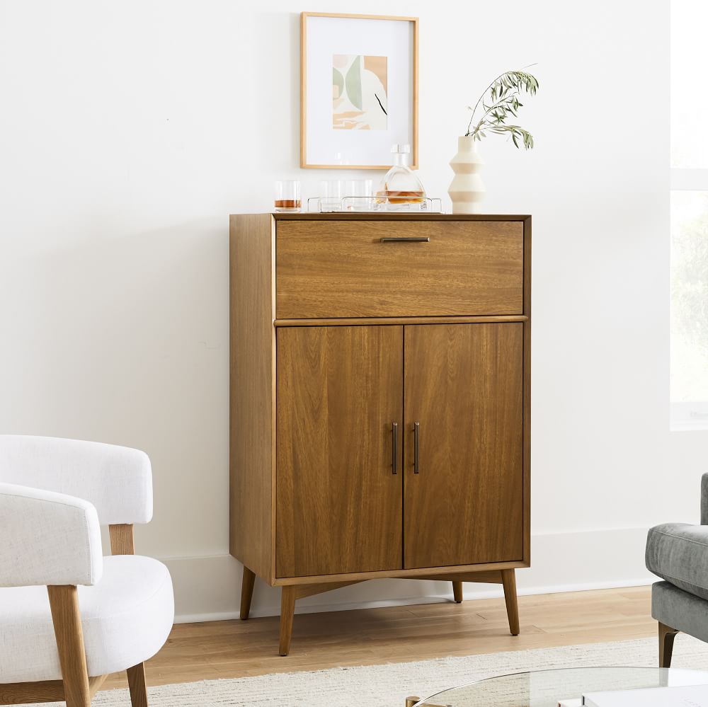 Mid Century Bar Cabinet Acorn thumbnail 2