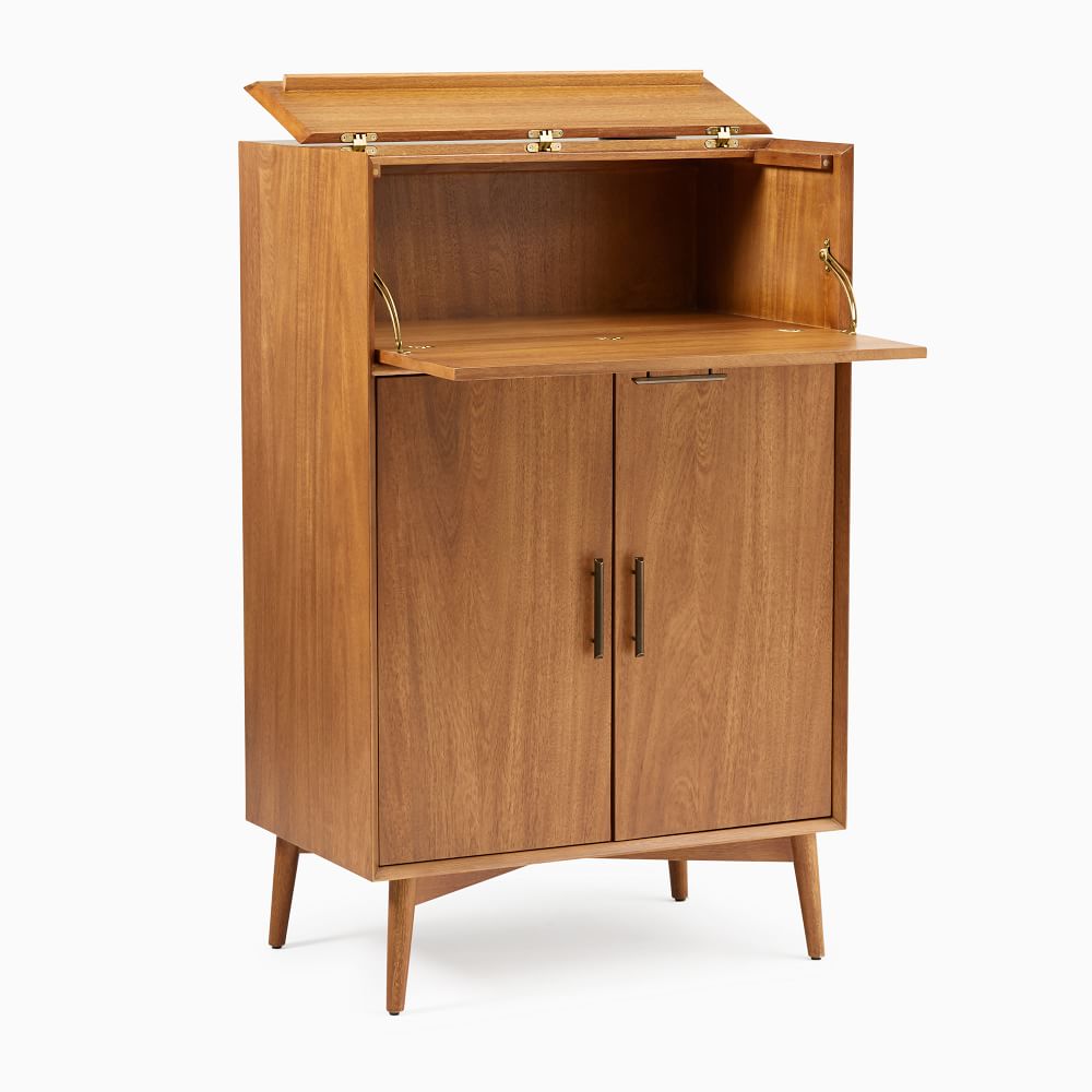 Mid Century Bar Cabinet Acorn thumbnail 5